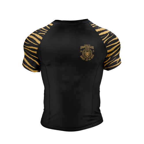 WIZUALIZACJA RASHGUARD CHIŃSKI ORANGUTAN CZARNO ZŁOTY PRZÓD.png