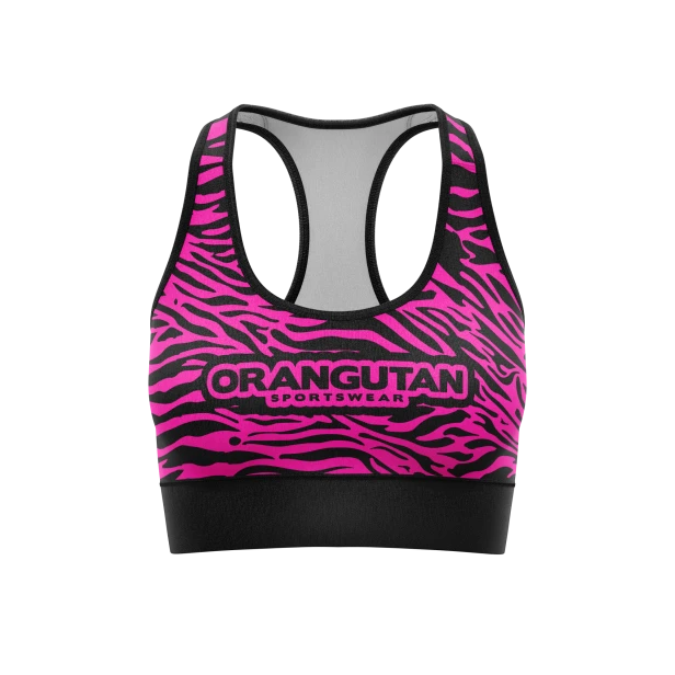 WIZUALIZACJA TOP DAMSKI ZEBRA NEONOWY RÓŻ ORANGUTAN KOLEKCJA DAMSKA PRZÓD.png