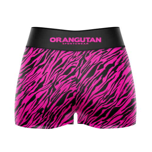WIZUALIZACJA SPODENKI KOMPRESYJNE ZEBRA 2 NEONOWY RÓŻOWY ORANGUTAN KOLEKCJA DAMSKA TYŁ.png