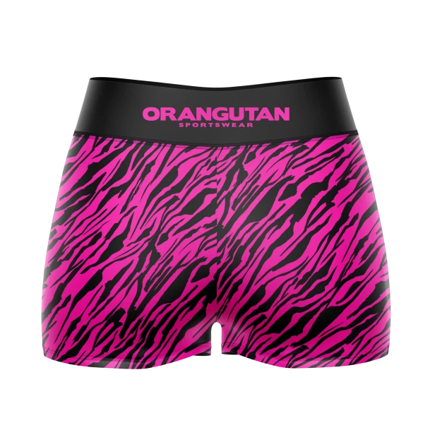 WIZUALIZACJA SPODENKI KOMPRESYJNE ZEBRA 2 NEONOWY RÓŻOWY ORANGUTAN KOLEKCJA DAMSKA TYŁ.png