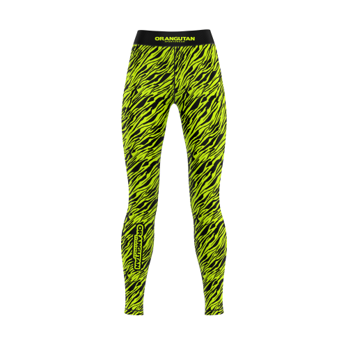WIZUALIZACJA LEGGINSY ZEBRA 2 NEONOWY ŻÓŁTY ORANGUTAN KOLEKCJA DAMSKA TYŁ.png
