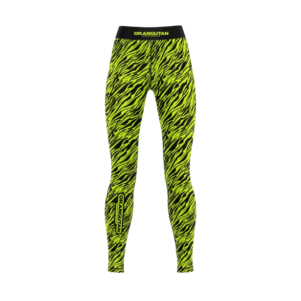 WIZUALIZACJA LEGGINSY ZEBRA 2 NEONOWY ŻÓŁTY ORANGUTAN KOLEKCJA DAMSKA TYŁ.png